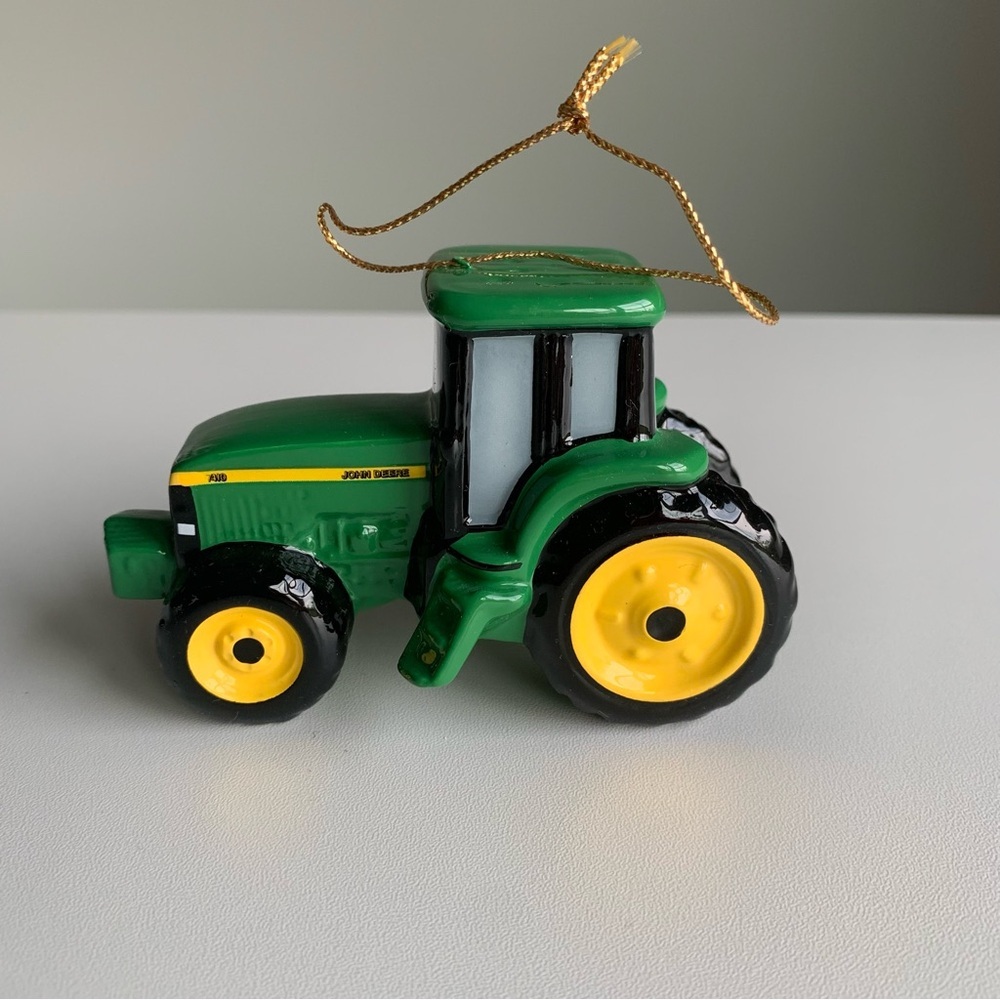 Vintage Enesco John Deere Tractor Christmas Tree Ornament